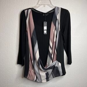 Komarov Shirt and Printed Sheer Vest Woodsmoke Sz Medium